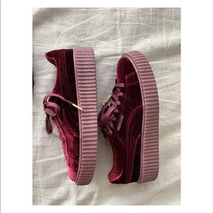 FENTY X PUMA velvet red creepers